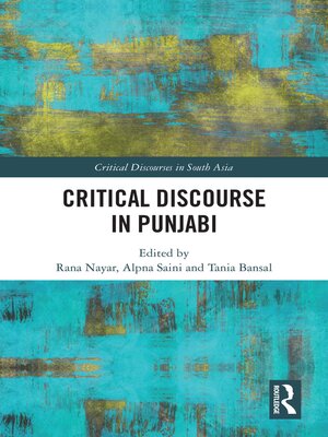 cover image of Critical Discourse in Punjabi